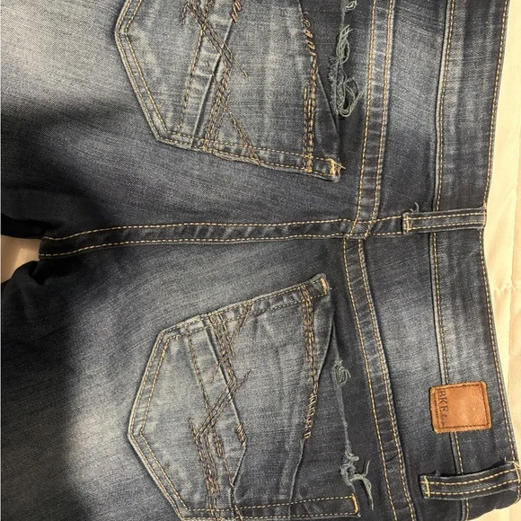 Dark Blue BKE Buckle Skinny jeans - Picture 3 of 3